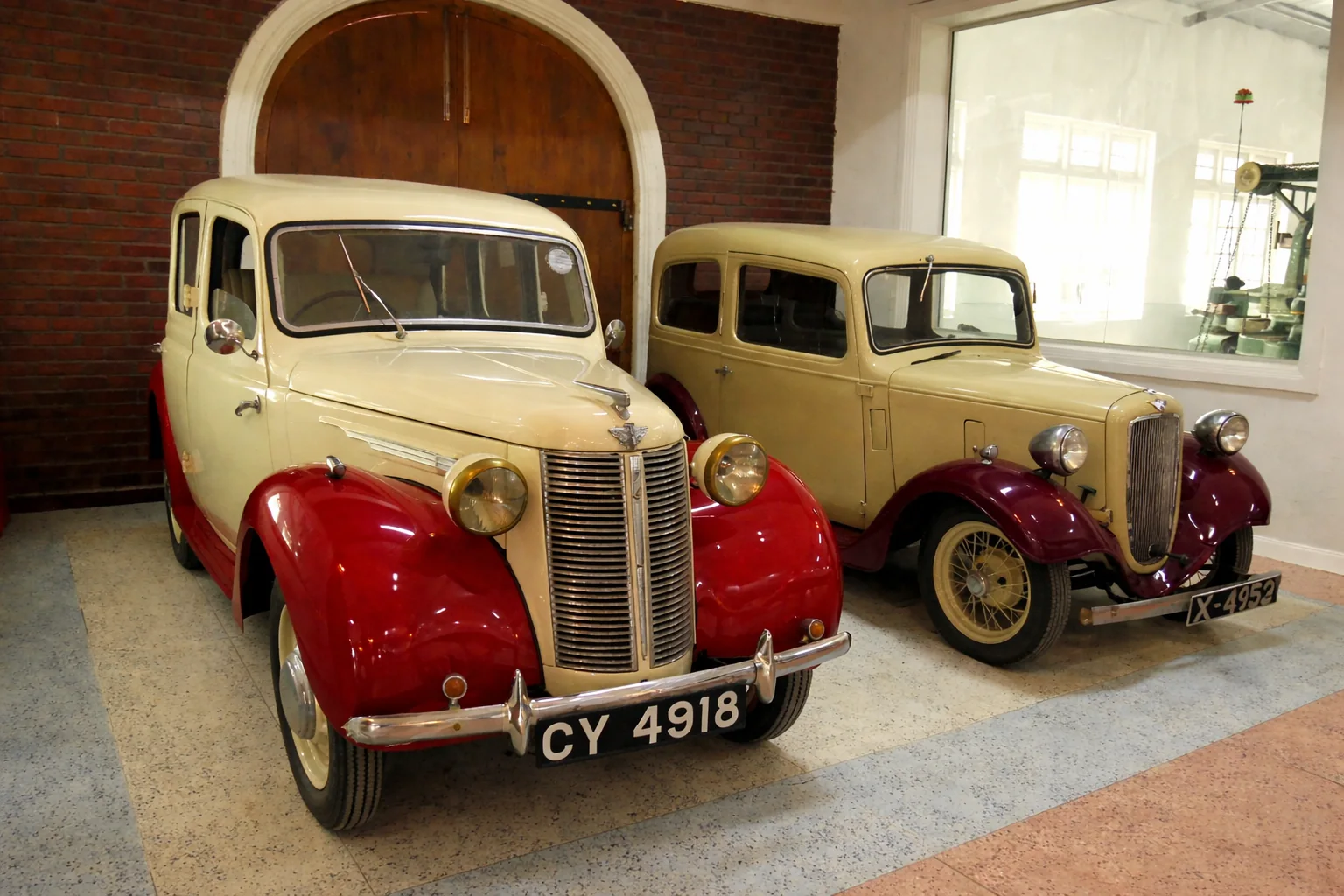 Heritage vehicles displayed at Kingswood Tea Factory